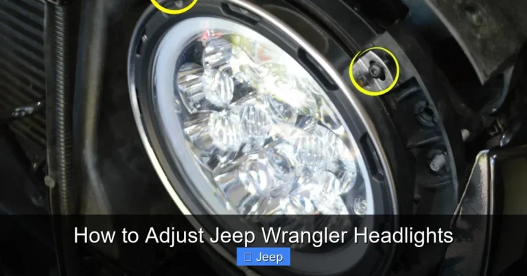 How to Adjust Jeep Wrangler Headlights