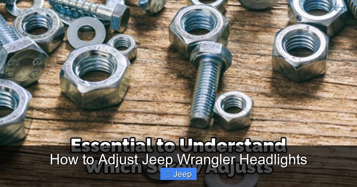How to Adjust Jeep Wrangler Headlights