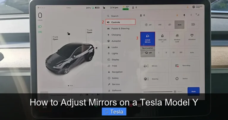 How to Adjust Mirrors on a Tesla Model Y