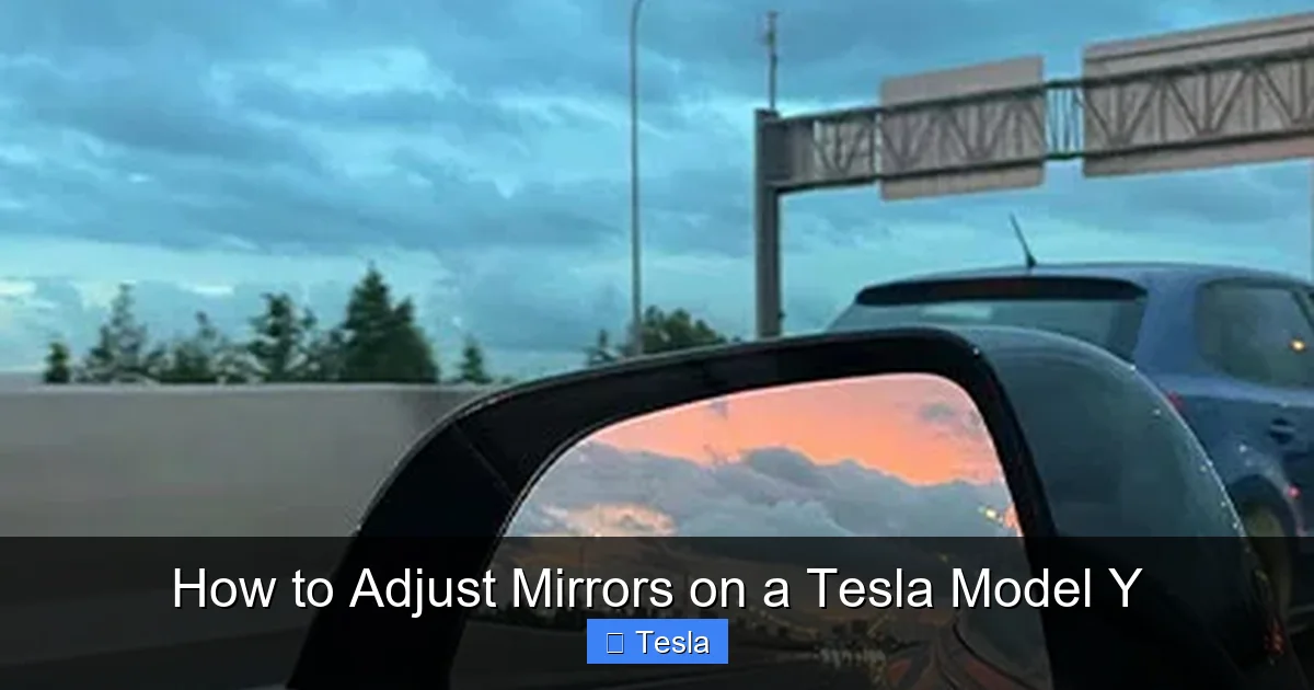 How to Adjust Mirrors on a Tesla Model Y