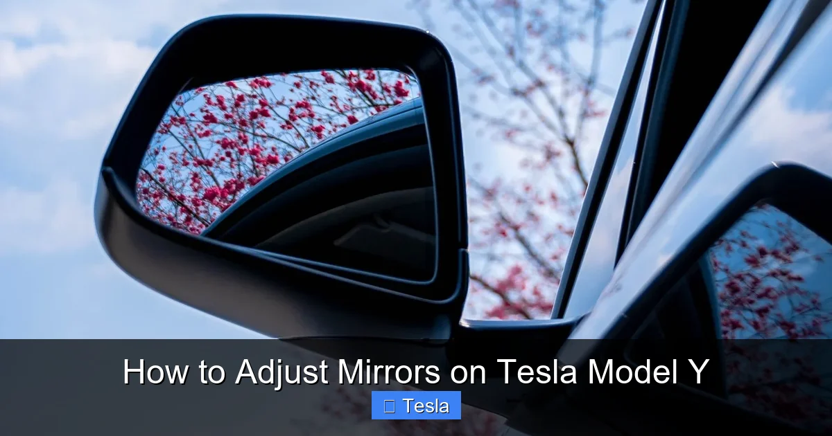 How to Adjust Mirrors on Tesla Model Y