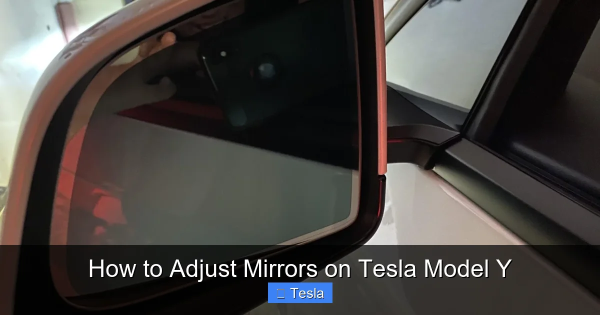 How to Adjust Mirrors on Tesla Model Y