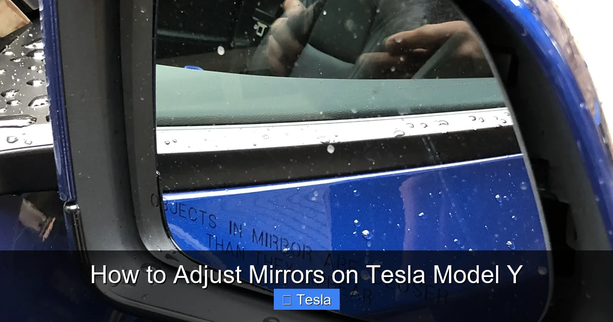 How to Adjust Mirrors on Tesla Model Y