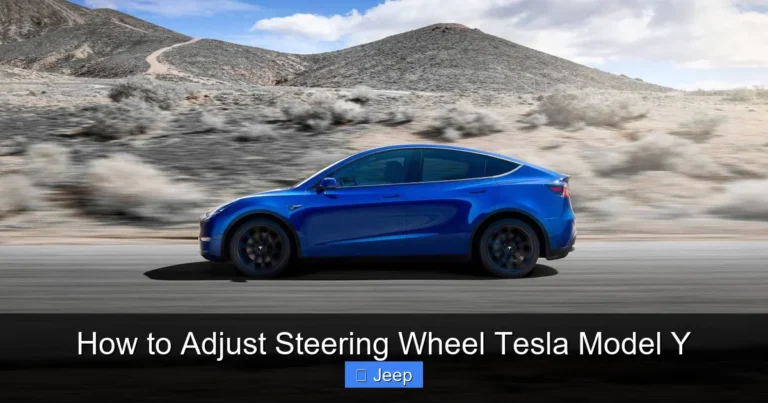 How to Adjust Steering Wheel Tesla Model Y