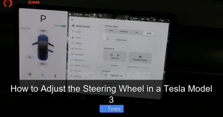 How to Adjust the Steering Wheel in a Tesla Model 3