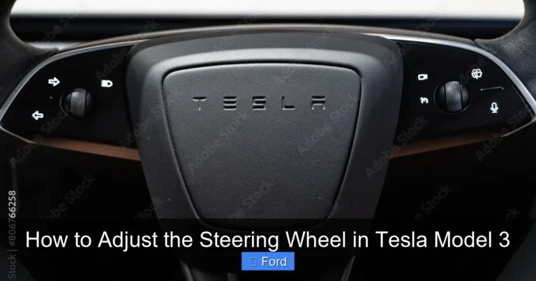 How to Adjust the Steering Wheel in Tesla Model 3
