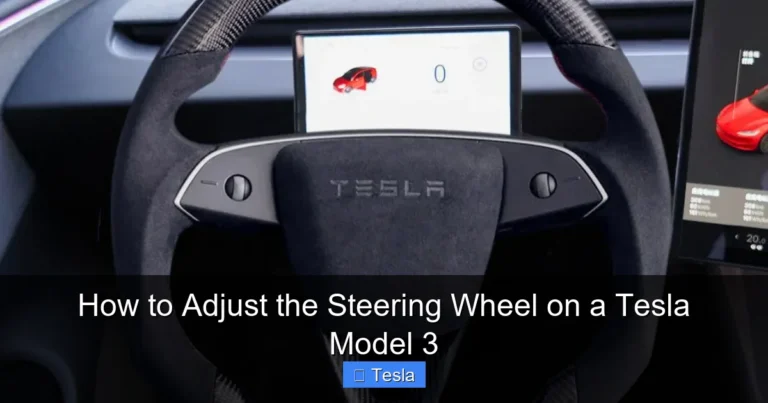 How to Adjust the Steering Wheel on a Tesla Model 3