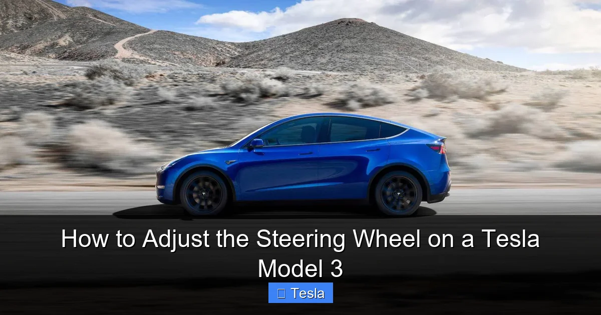 How to Adjust the Steering Wheel on a Tesla Model 3