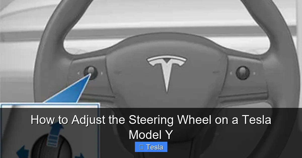 How to Adjust the Steering Wheel on a Tesla Model Y