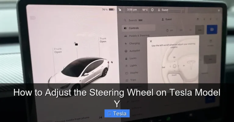 How to Adjust the Steering Wheel on Tesla Model Y