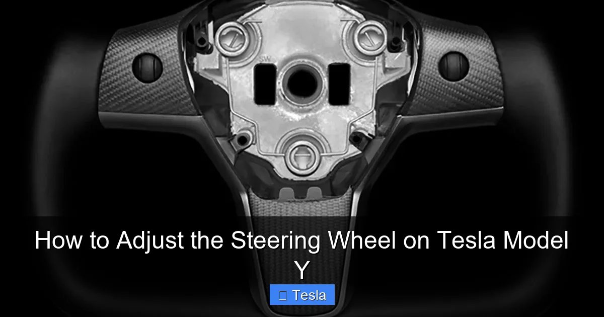 How to Adjust the Steering Wheel on Tesla Model Y