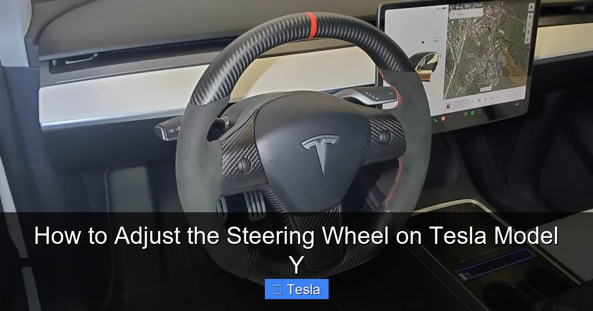 How to Adjust the Steering Wheel on Tesla Model Y