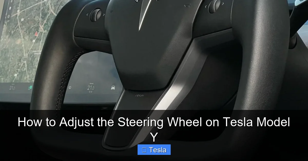 How to Adjust the Steering Wheel on Tesla Model Y
