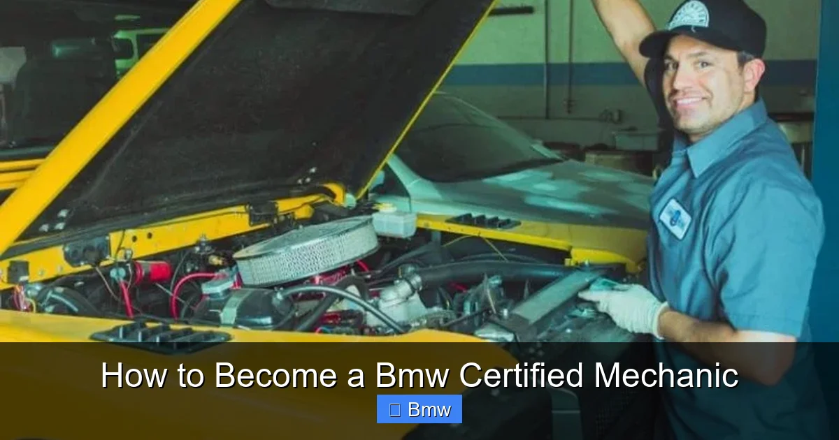 How to Become a Bmw Certified Mechanic