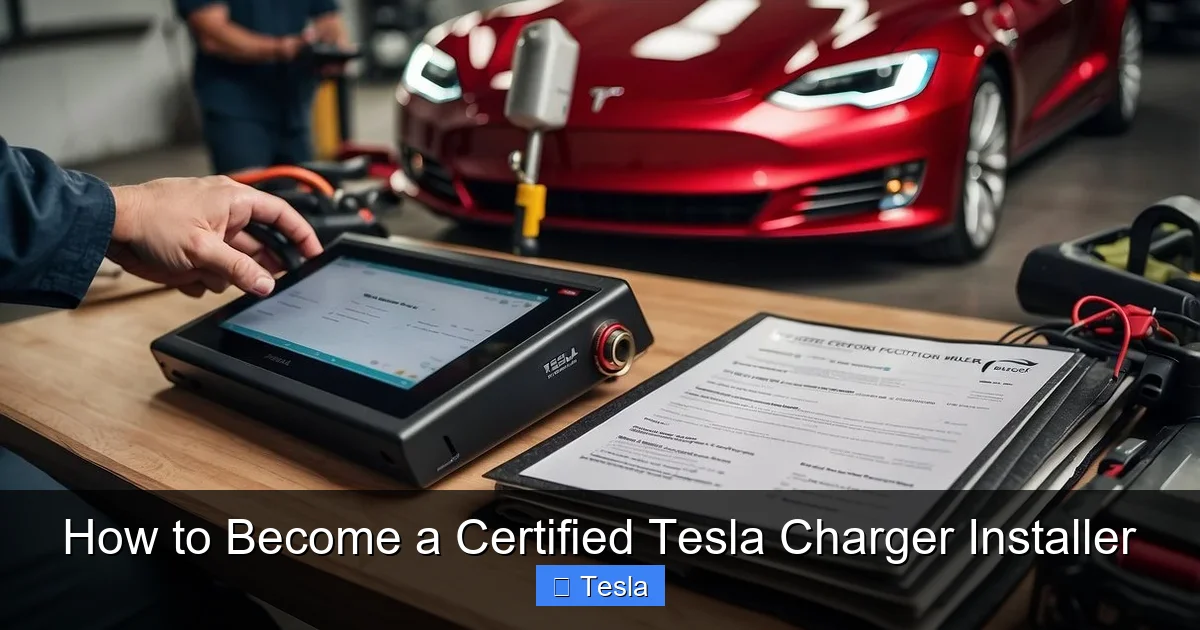 How to Become a Certified Tesla Charger Installer