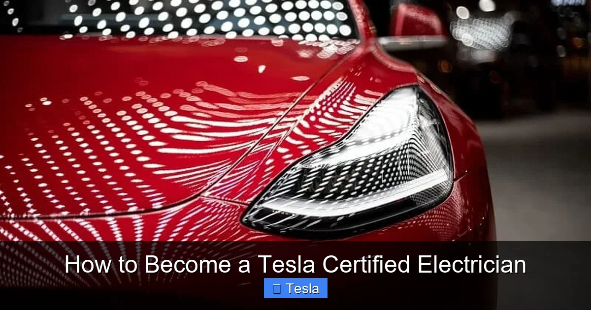 How to Become a Tesla Certified Electrician