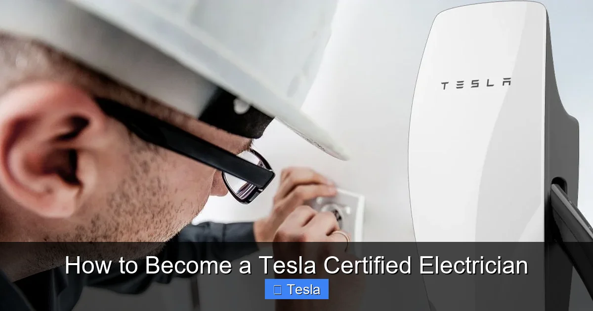 How to Become a Tesla Certified Electrician