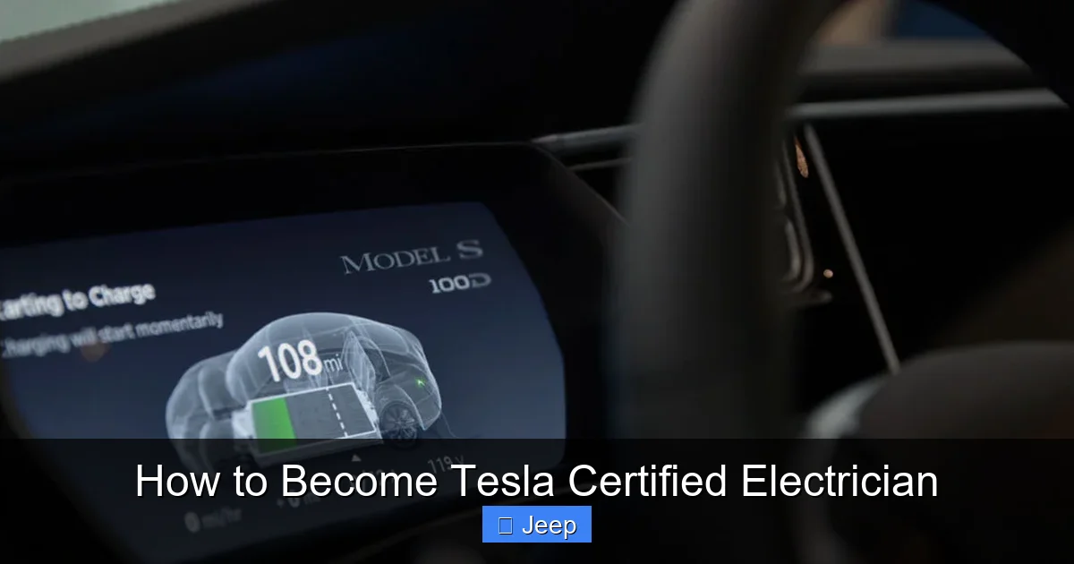 How to Become Tesla Certified Electrician
