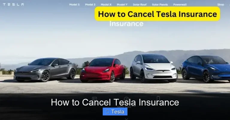 How to Cancel Tesla Insurance