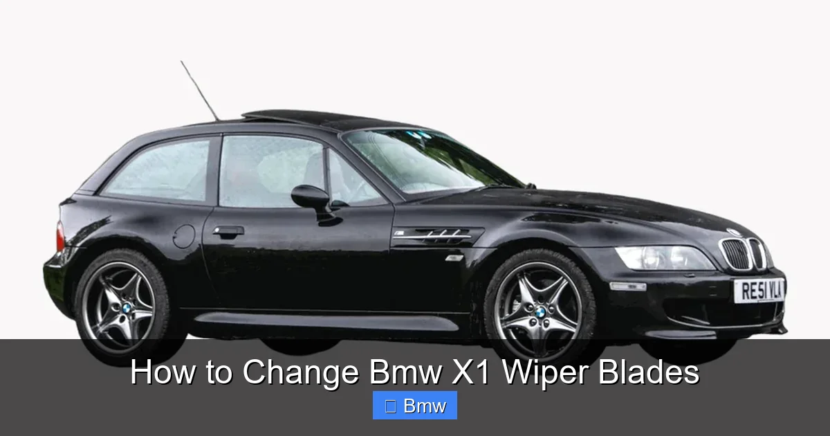 How to Change Bmw X1 Wiper Blades