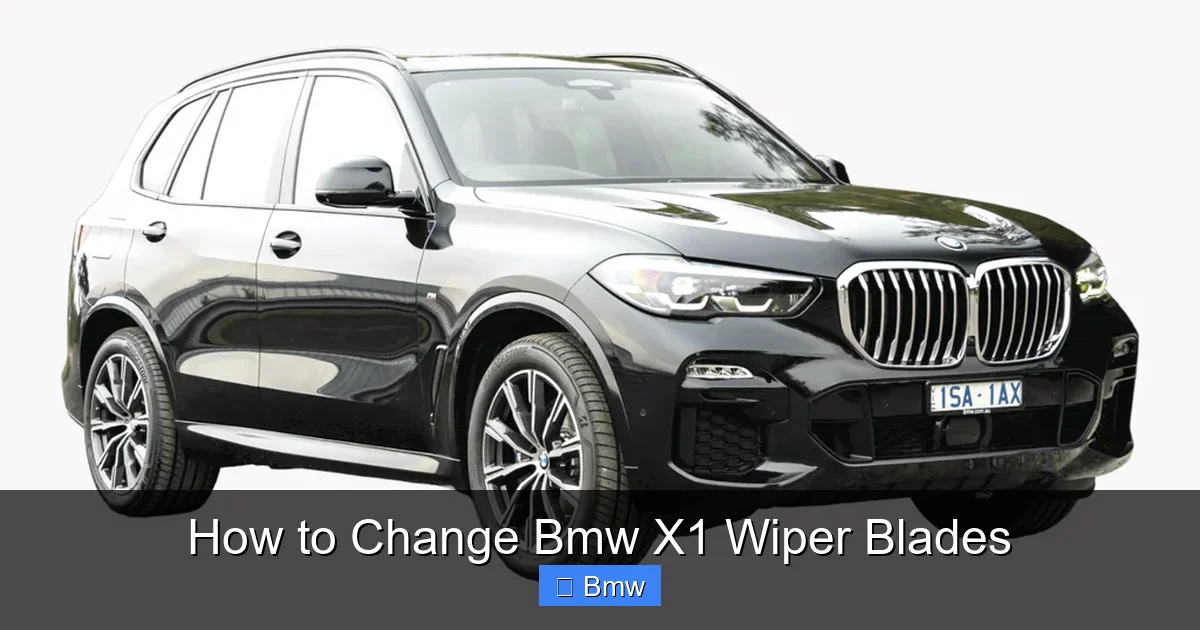 How to Change Bmw X1 Wiper Blades