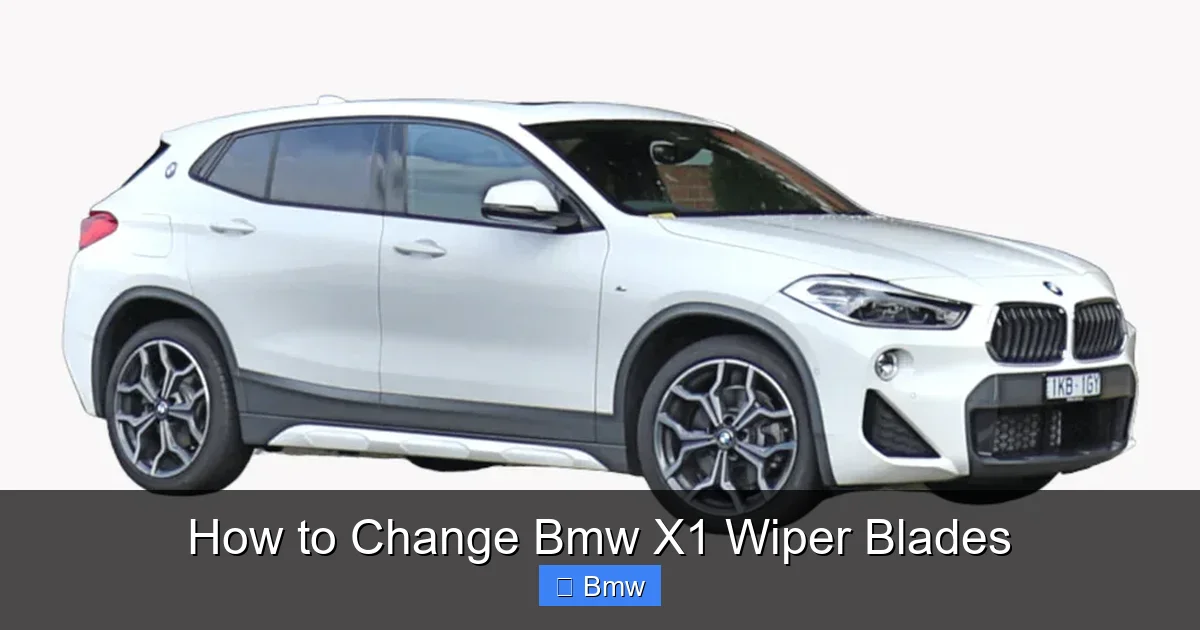 How to Change Bmw X1 Wiper Blades