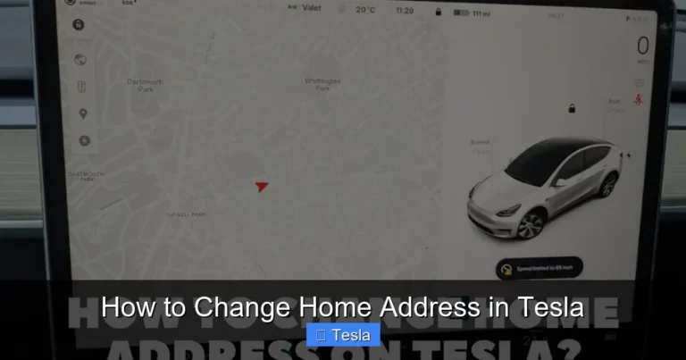 How to Change Home Address in Tesla