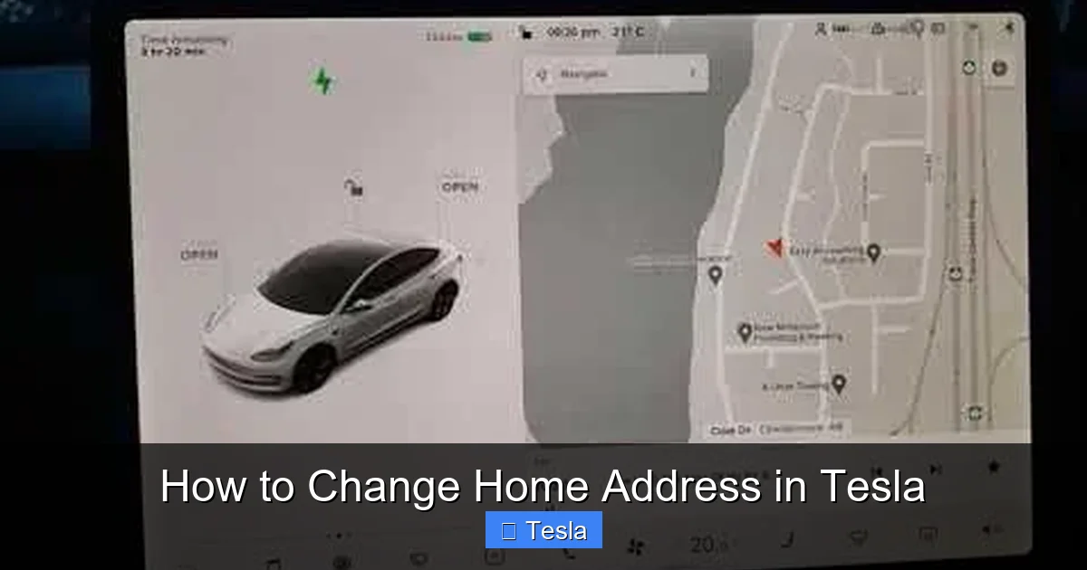 How to Change Home Address in Tesla
