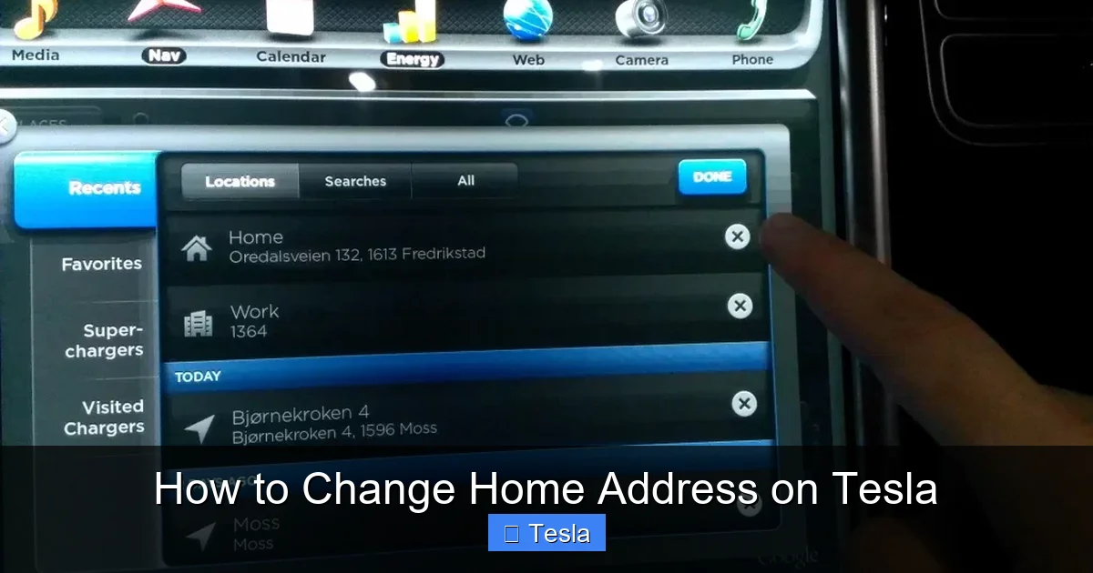 How to Change Home Address on Tesla
