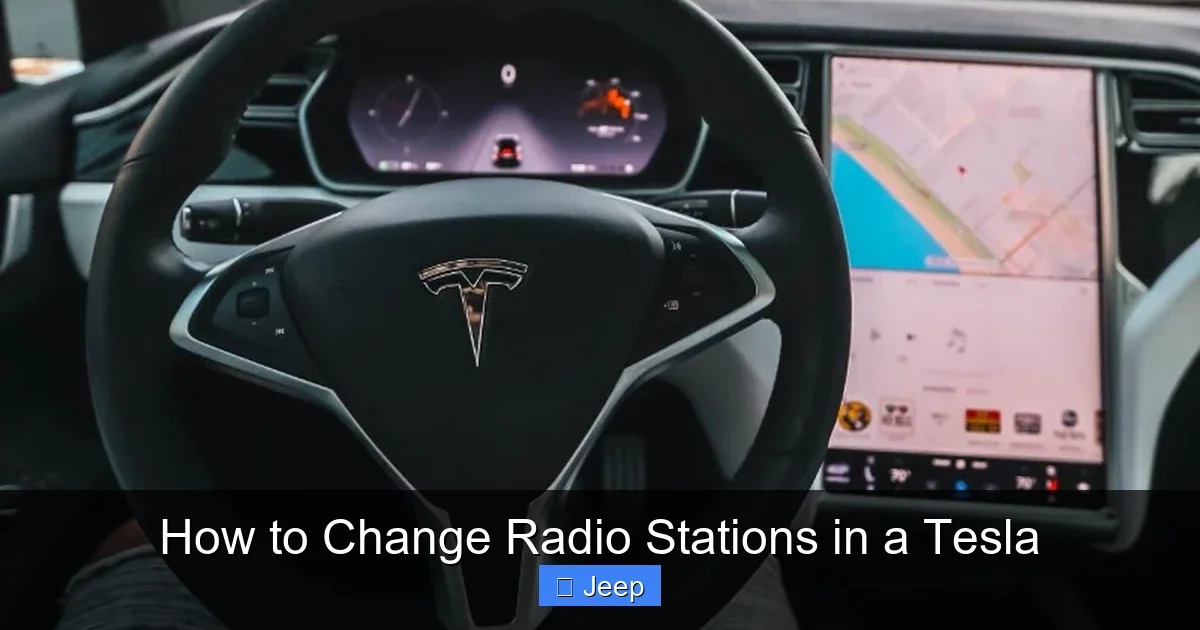 How to Change Radio Stations in a Tesla