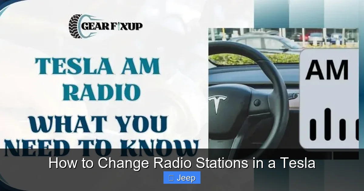 How to Change Radio Stations in a Tesla