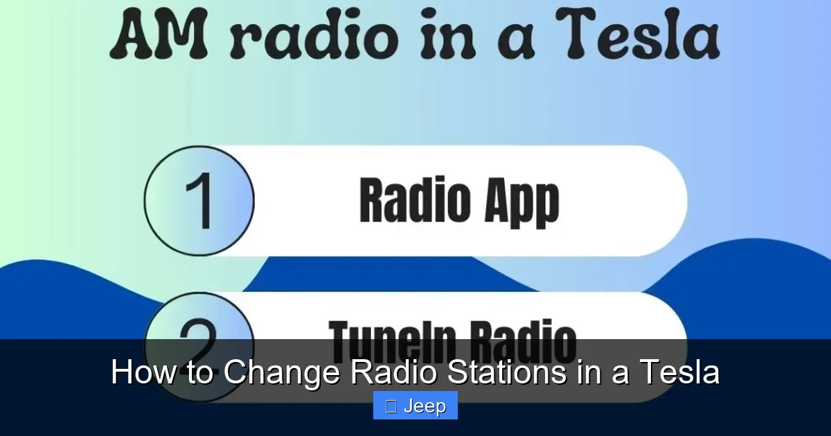 How to Change Radio Stations in a Tesla