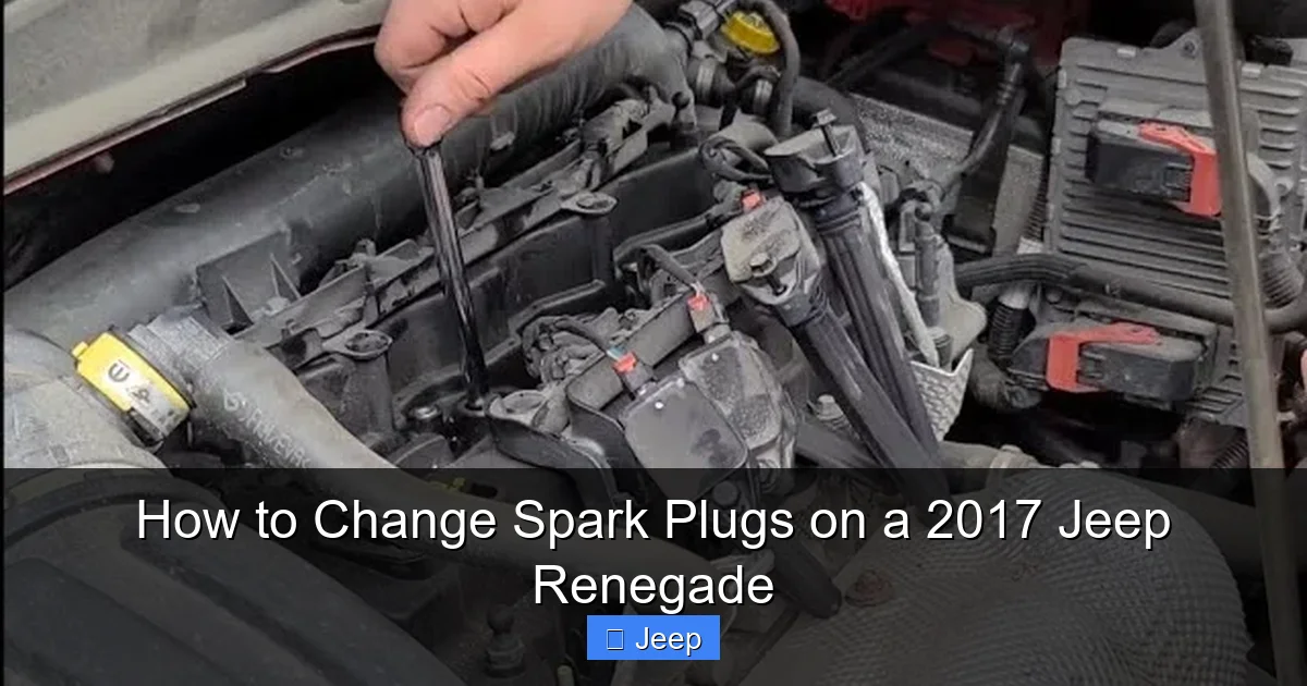 How to Change Spark Plugs on a 2017 Jeep Renegade