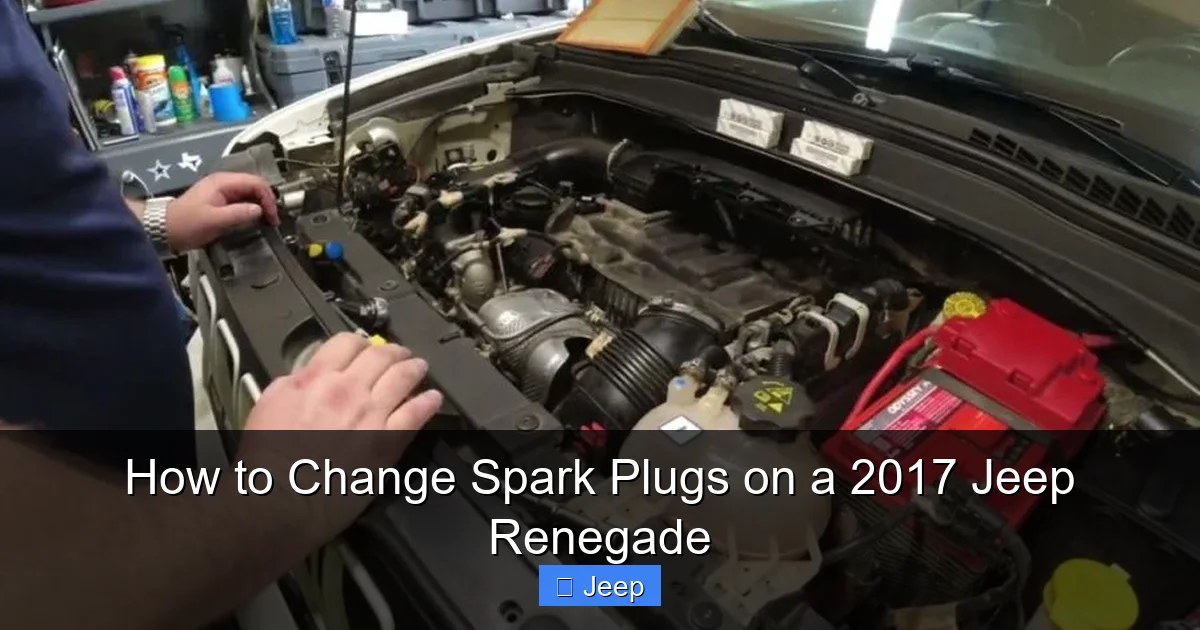 How to Change Spark Plugs on a 2017 Jeep Renegade