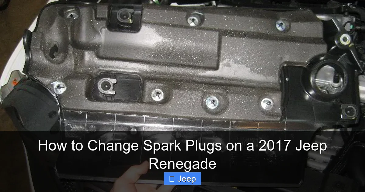 How to Change Spark Plugs on a 2017 Jeep Renegade