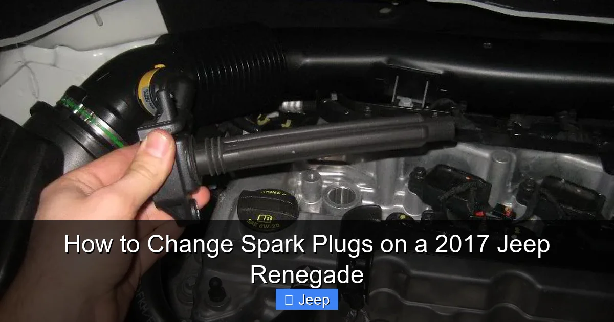 How to Change Spark Plugs on a 2017 Jeep Renegade