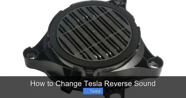 How to Change Tesla Reverse Sound