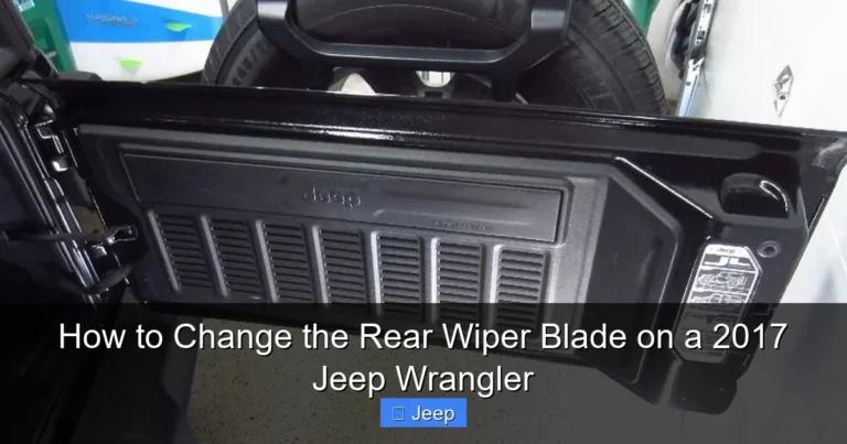 How to Change the Rear Wiper Blade on a 2017 Jeep Wrangler