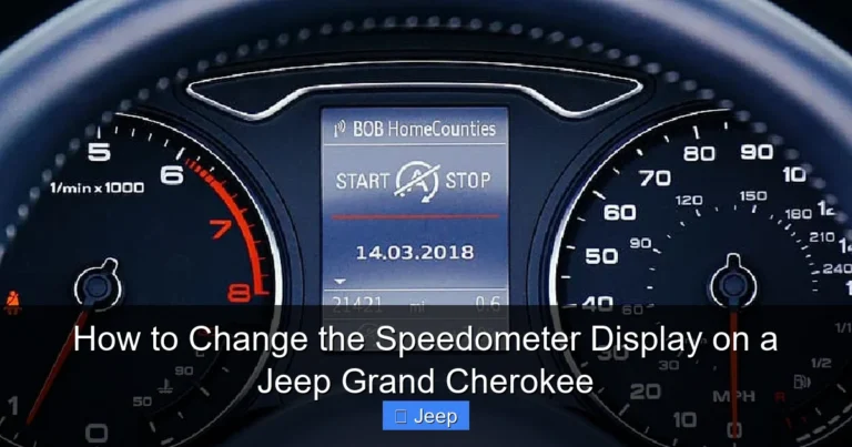 How to Change the Speedometer Display on a Jeep Grand Cherokee