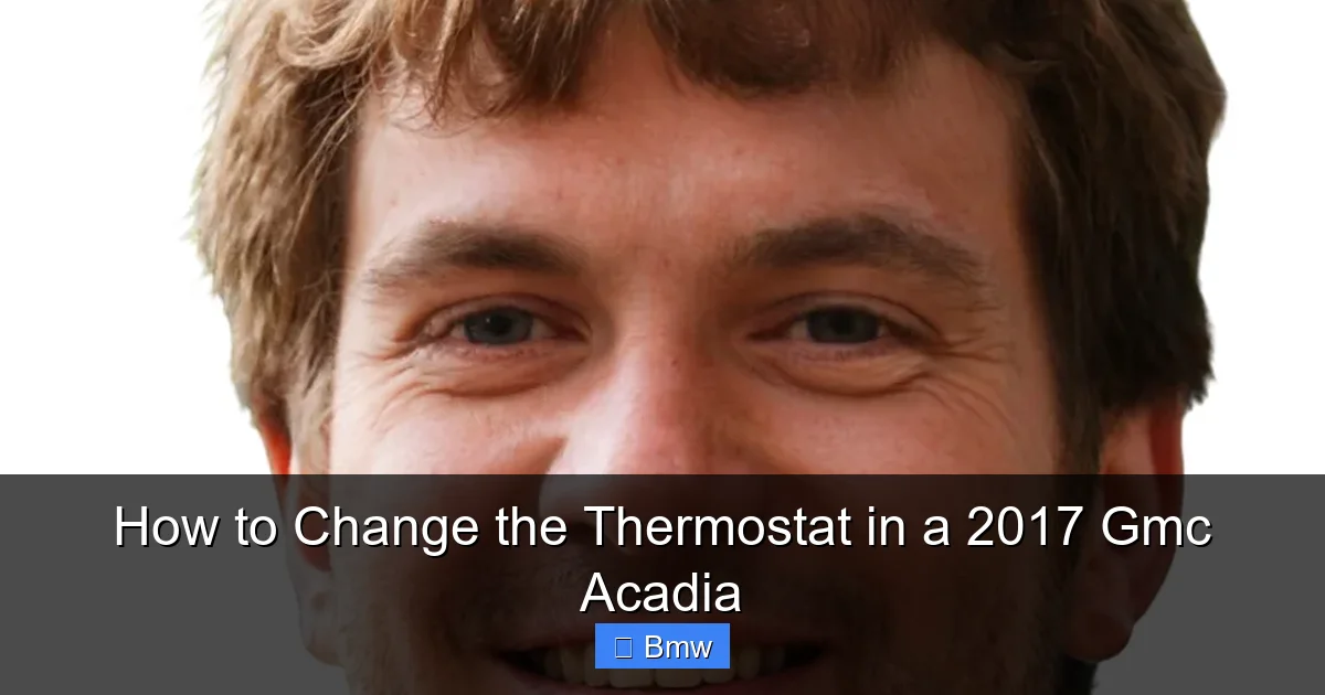 How to Change the Thermostat in a 2017 Gmc Acadia