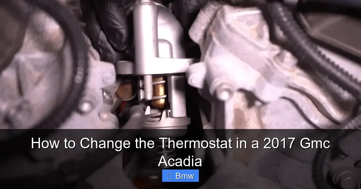 How to Change the Thermostat in a 2017 Gmc Acadia