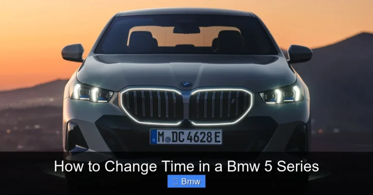 How to Change Time in a Bmw 5 Series