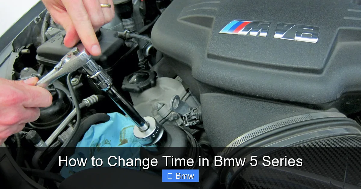 How to Change Time in Bmw 5 Series