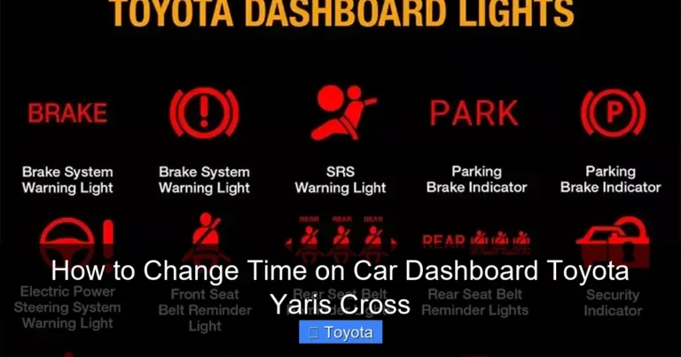 How to Change Time on Car Dashboard Toyota Yaris Cross