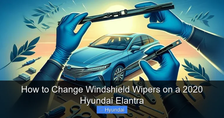 How to Change Windshield Wipers on a 2020 Hyundai Elantra