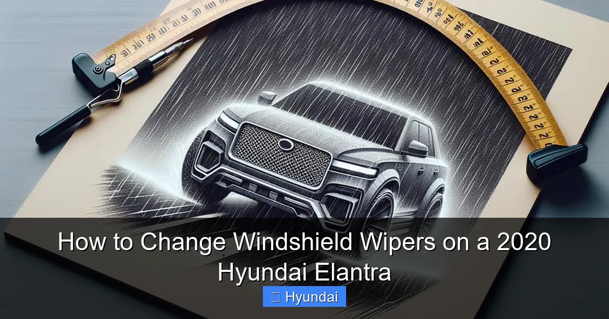 How to Change Windshield Wipers on a 2020 Hyundai Elantra