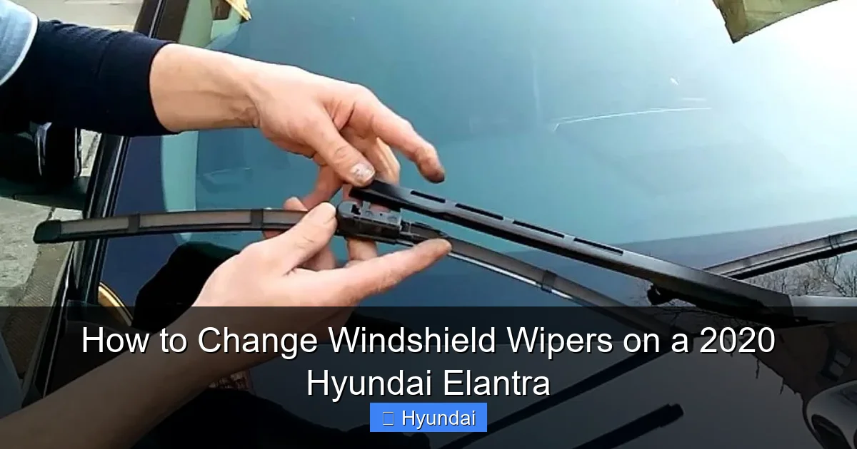 How to Change Windshield Wipers on a 2020 Hyundai Elantra