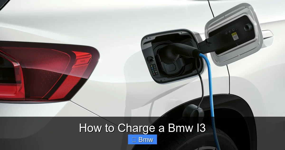 How to Charge a Bmw I3
