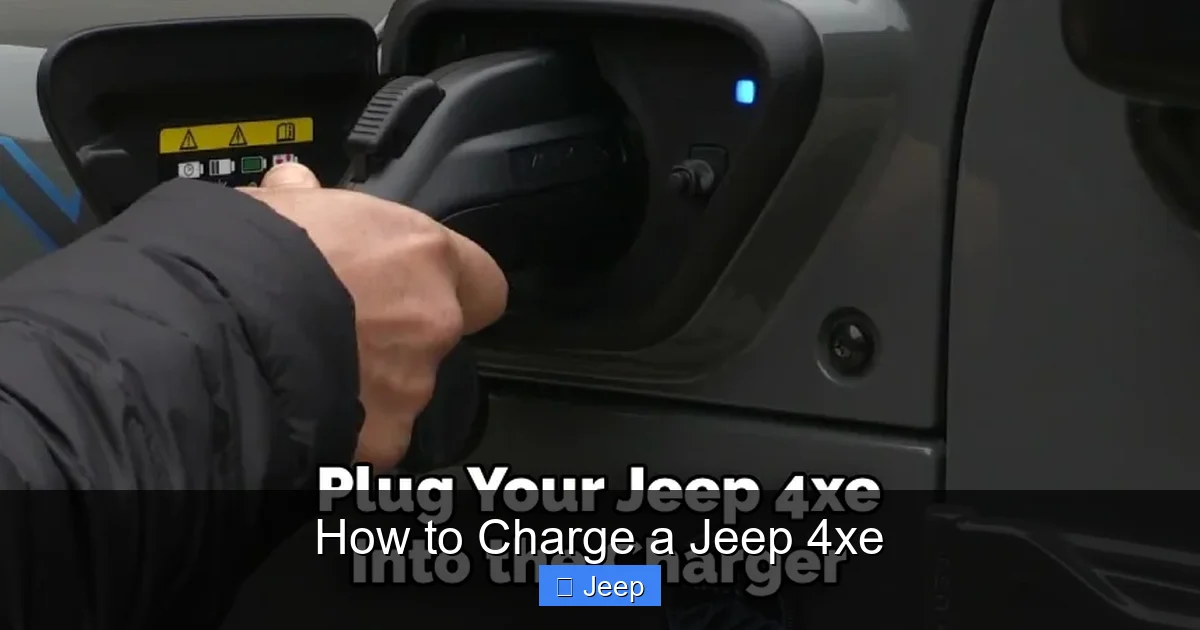 How to Charge a Jeep 4xe