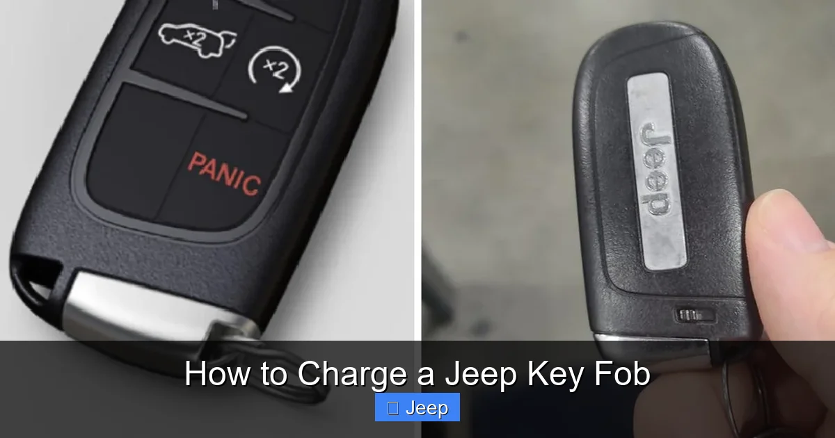 How to Charge a Jeep Key Fob